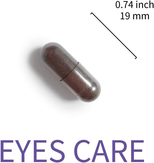 Eye Health Support Supplement with FloraGLO Lutein, Black Currant, and Eyebright - 60 Capsules for Vision, Eye Strain, and Dry Eye