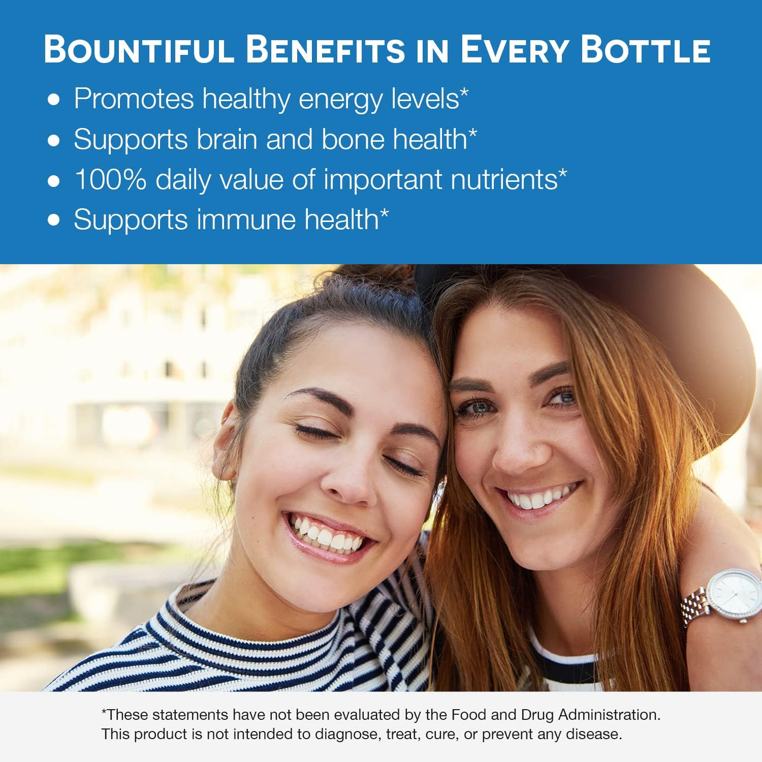 EZ Melts Iron Multivitamin Dissolvable Tablets for Women and Men, Sugar-Free, 30-Day Supply