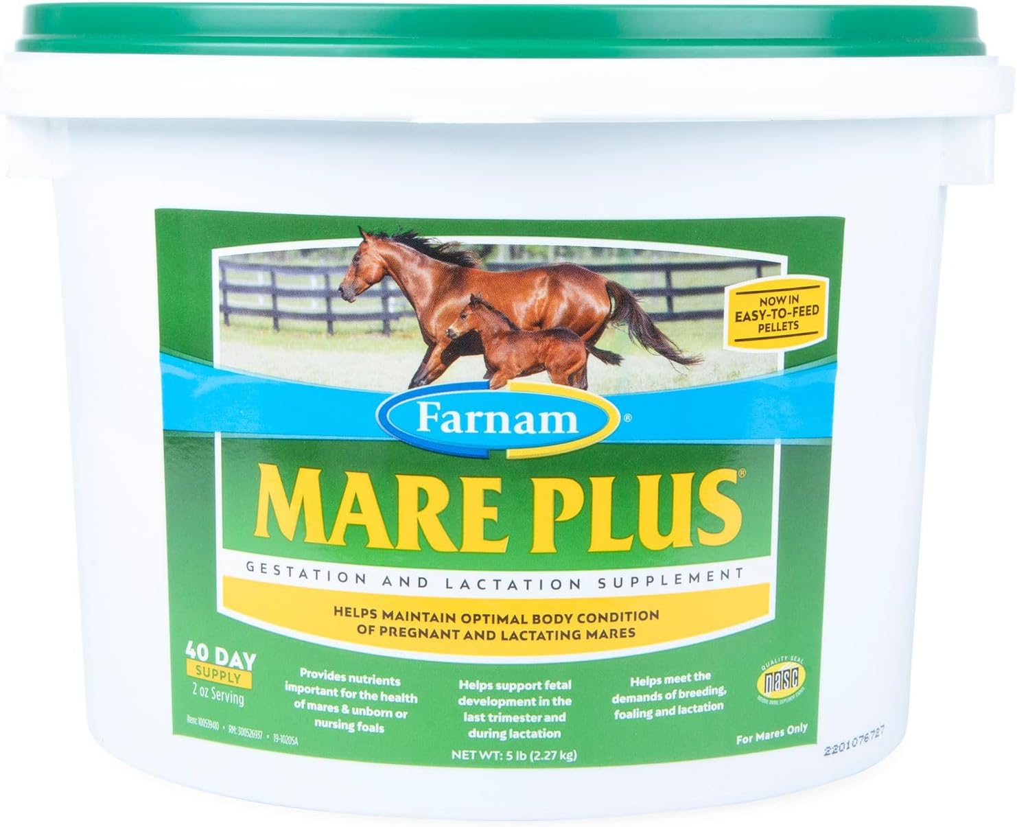 Farnam Mare Plus Supplement for Gestation & Lactation, 5 lbs - 40 Day Supply