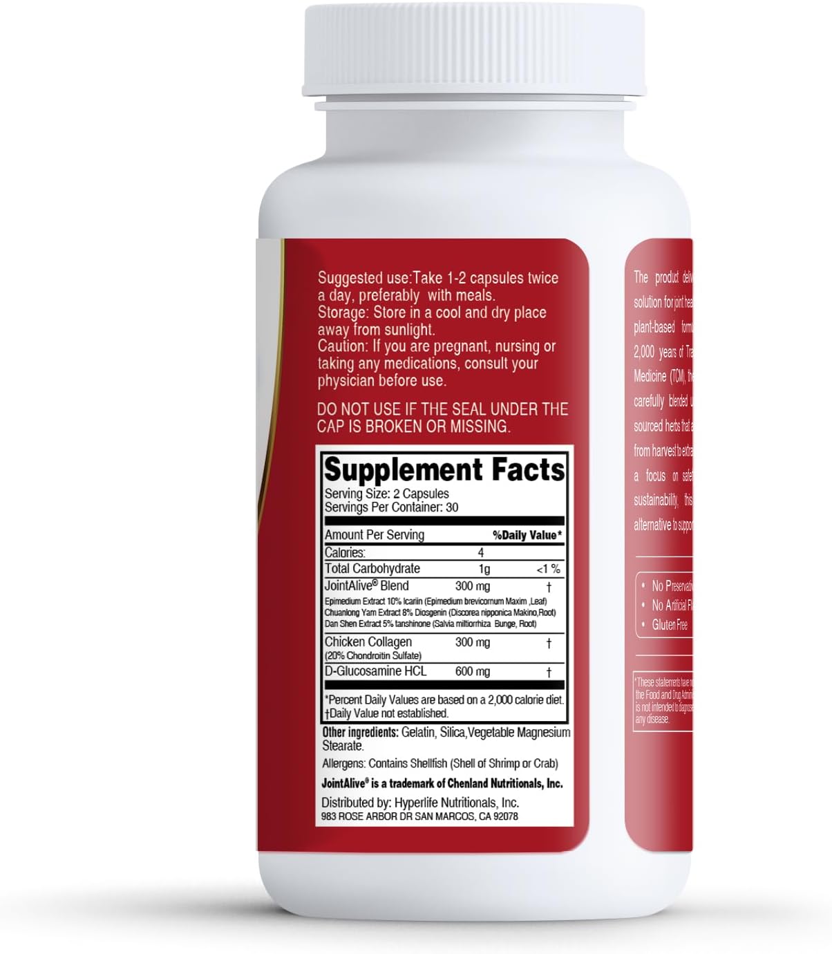 Fast-Acting JointAlive Joint Support Supplements for Women & Men - 30 Servings - Relief Discomfort, Cartilage Repair, Anti Inflammatory - Improve Flexibility in 7 Days