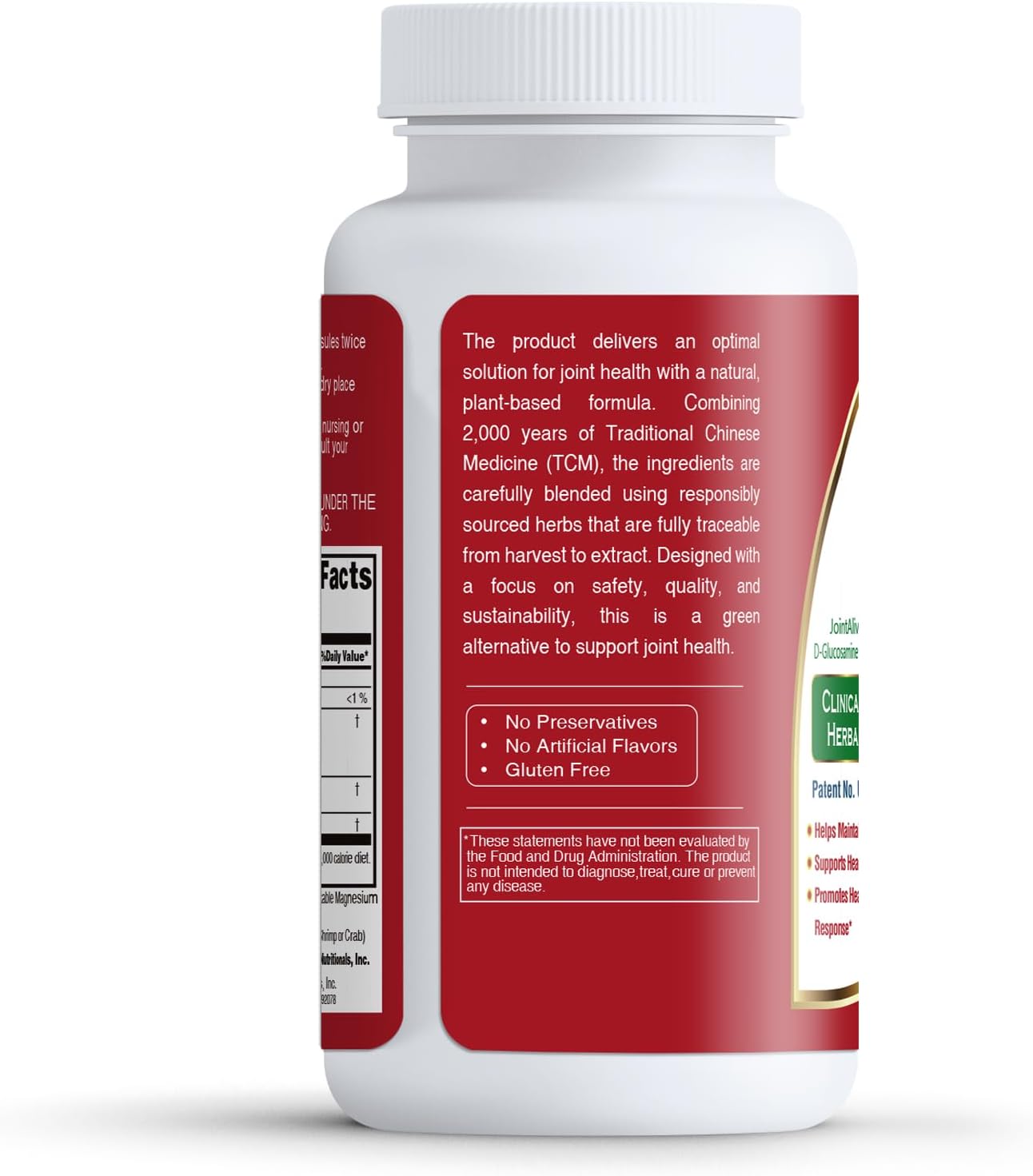 Fast-Acting JointAlive Joint Support Supplements for Women & Men - 30 Servings - Relief Discomfort, Cartilage Repair, Anti Inflammatory - Improve Flexibility in 7 Days