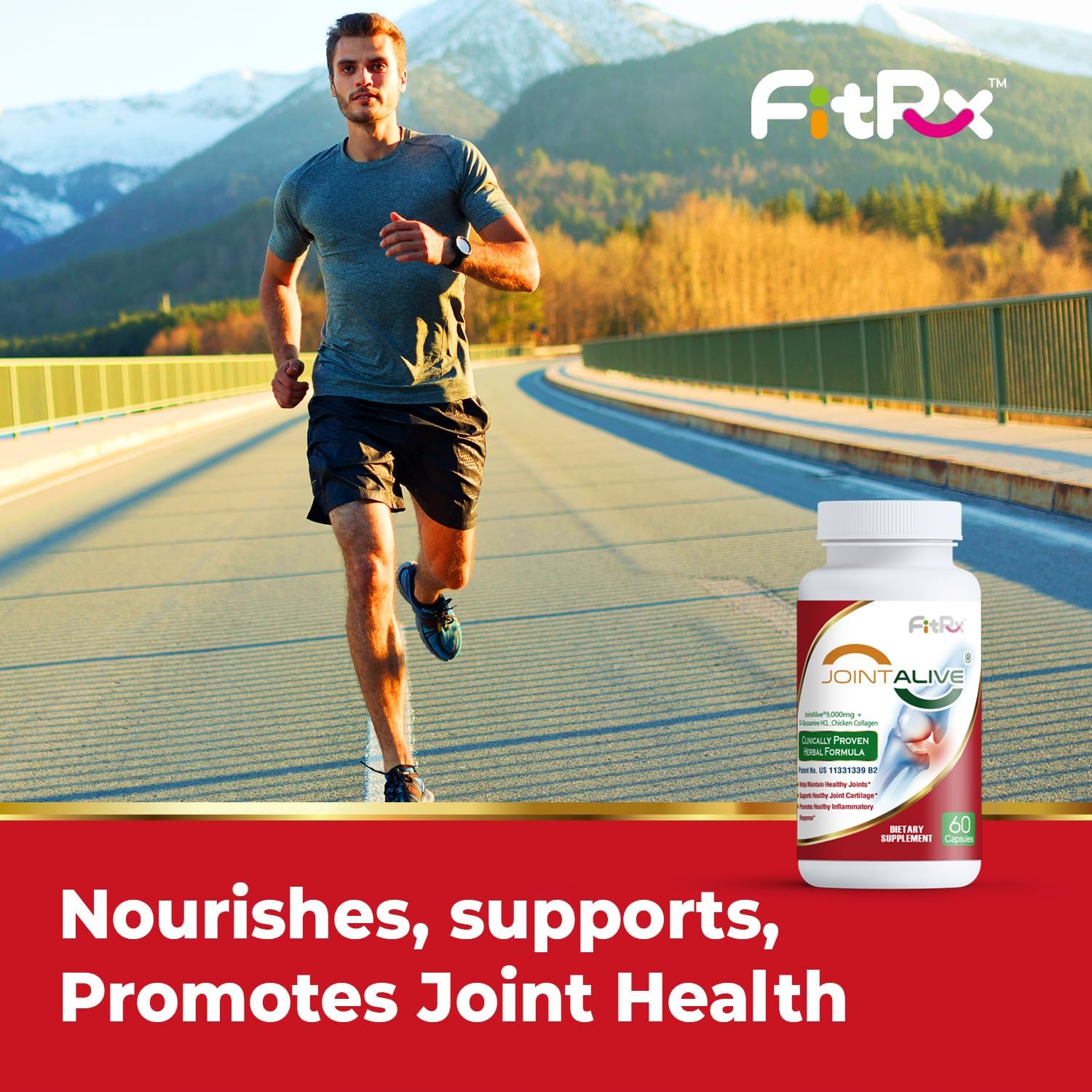 Fast-Acting JointAlive Joint Support Supplements for Women & Men - 30 Servings - Relief Discomfort, Cartilage Repair, Anti Inflammatory - Improve Flexibility in 7 Days