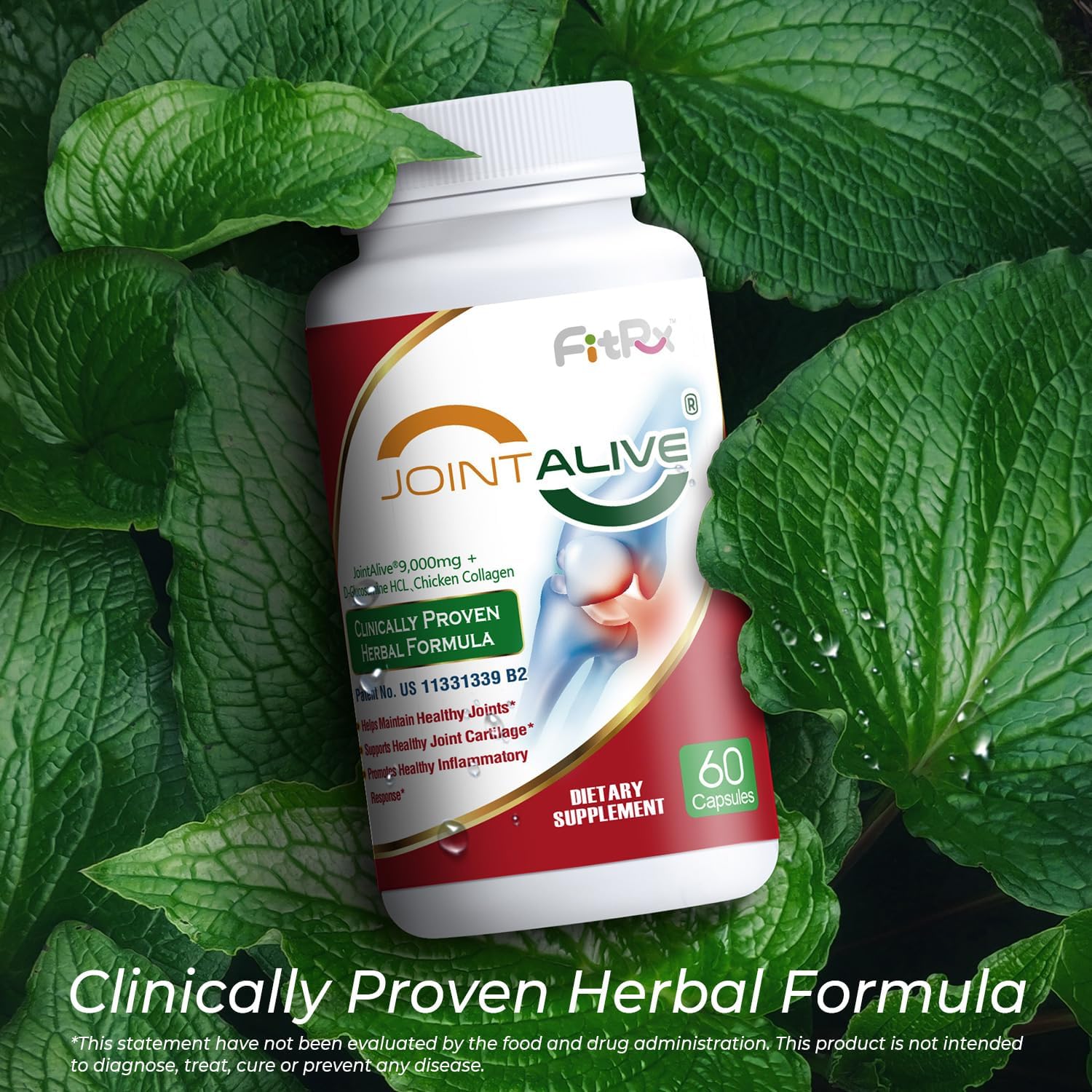 Fast-Acting JointAlive Joint Support Supplements for Women & Men - 30 Servings - Relief Discomfort, Cartilage Repair, Anti Inflammatory - Improve Flexibility in 7 Days