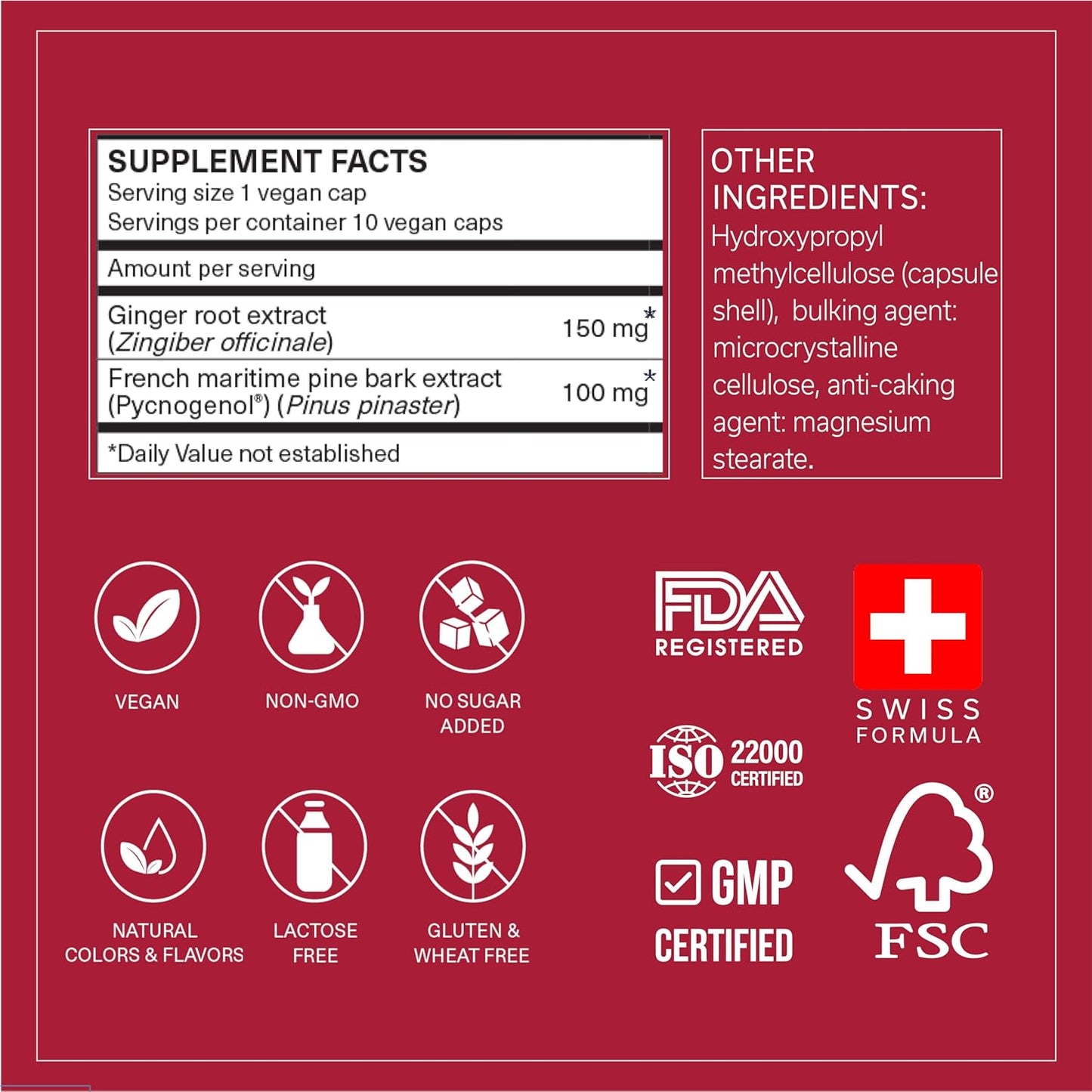 Fast-Acting TRAVELSANA Long-Haul Circulation Support Capsules with Pycnogenol & Ginger Root Extract