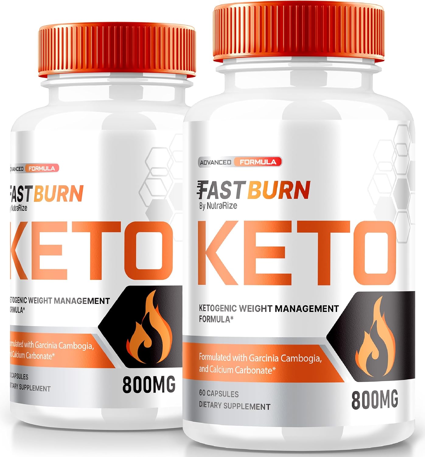 Fast Burn Keto Capsules - 2 Pack for Advance Weight Loss Support - Maximum Support Formula with All Natural Ingredients - 120 Capsules