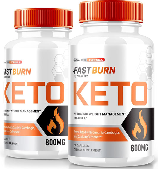 Fast Burn Keto Capsules - 2 Pack for Advance Weight Loss Support - Maximum Support Formula with All Natural Ingredients - 120 Capsules
