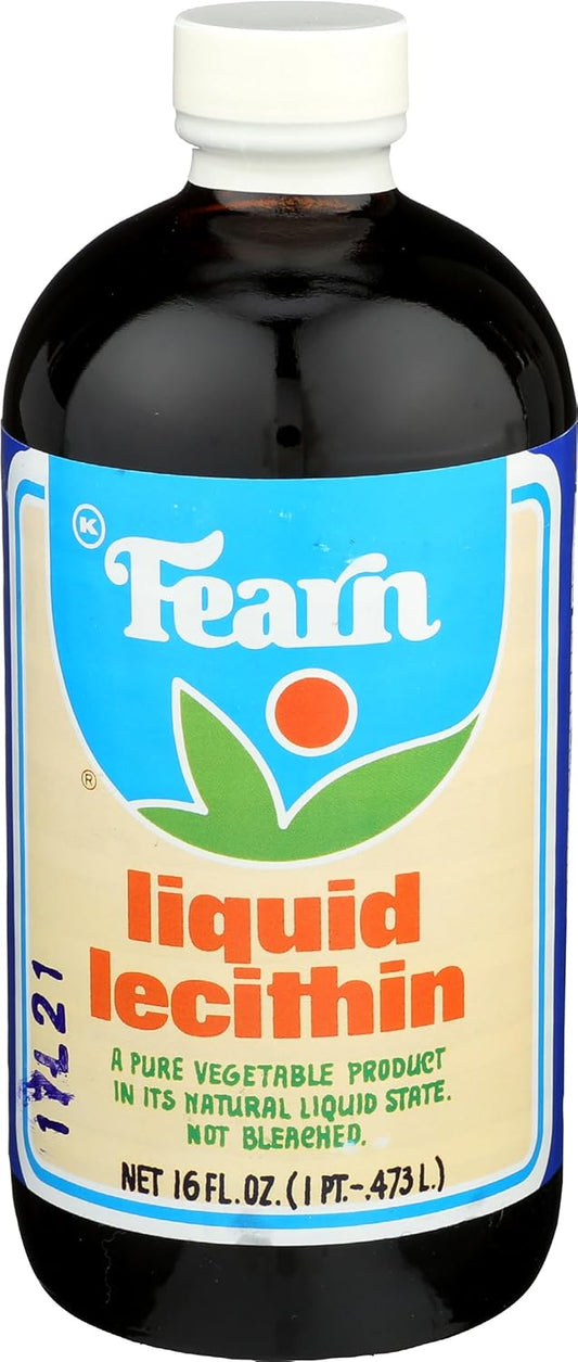 Fearn Natural Foods Liquid Lecithin - 16 oz Bottle for Healthy Living