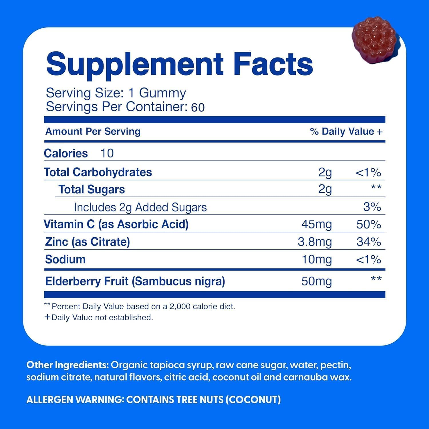 Feel Great Immune Support Gummies for Kids - Vitamin C, Zinc, Elderberry - Vegetarian Multivitamin - 60 Day Supply