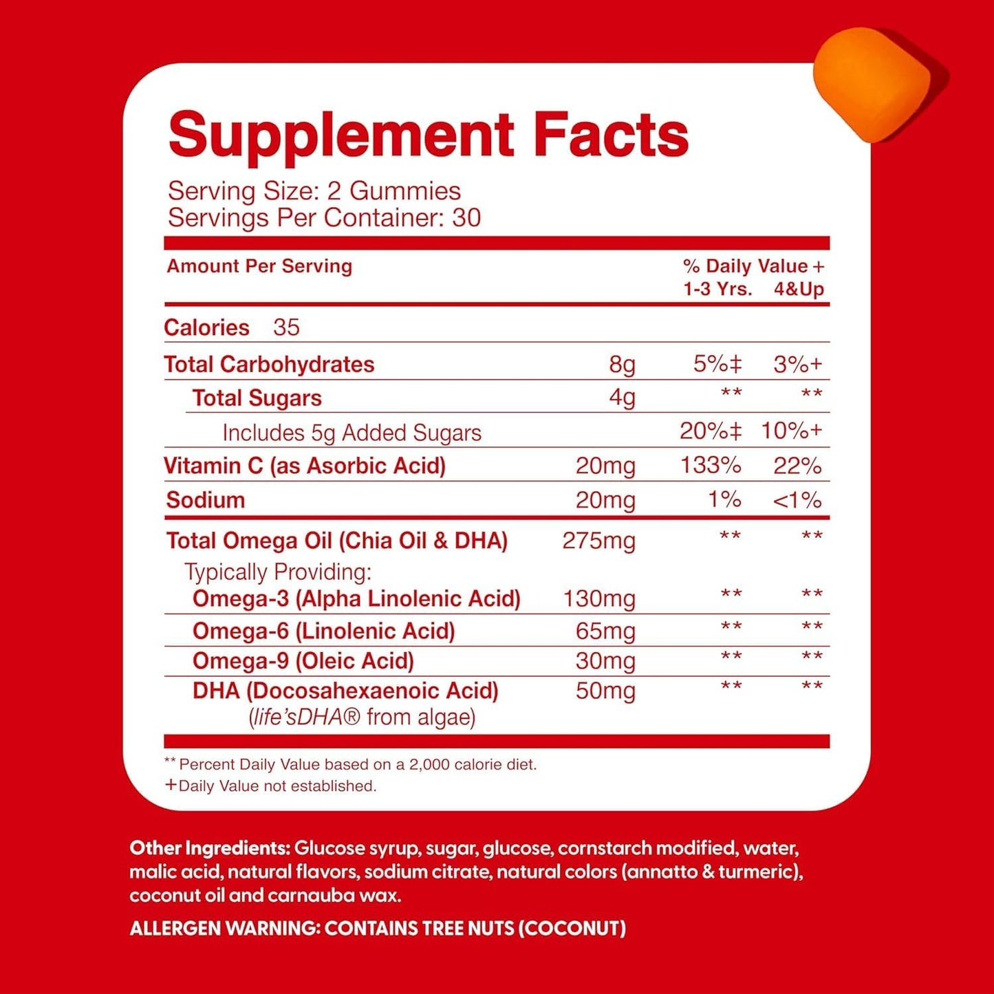 Feel Great Vitamins Kids DHA Omega Gummy Vitamins 4-Pack for Brain Health & Learning - Delicious Omega-3 Gummies for Growing Kids