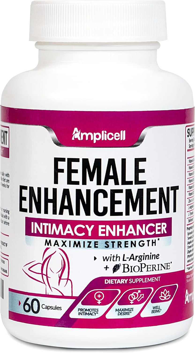 Female Enhancement Energy Pills - Libido Booster & Hormone Balancer for Women - Mood & Intimacy Support with Epimedium, Dong Quai, Ginseng, Maca Root Powder & Multivitamins A, B12 - 60 Ct