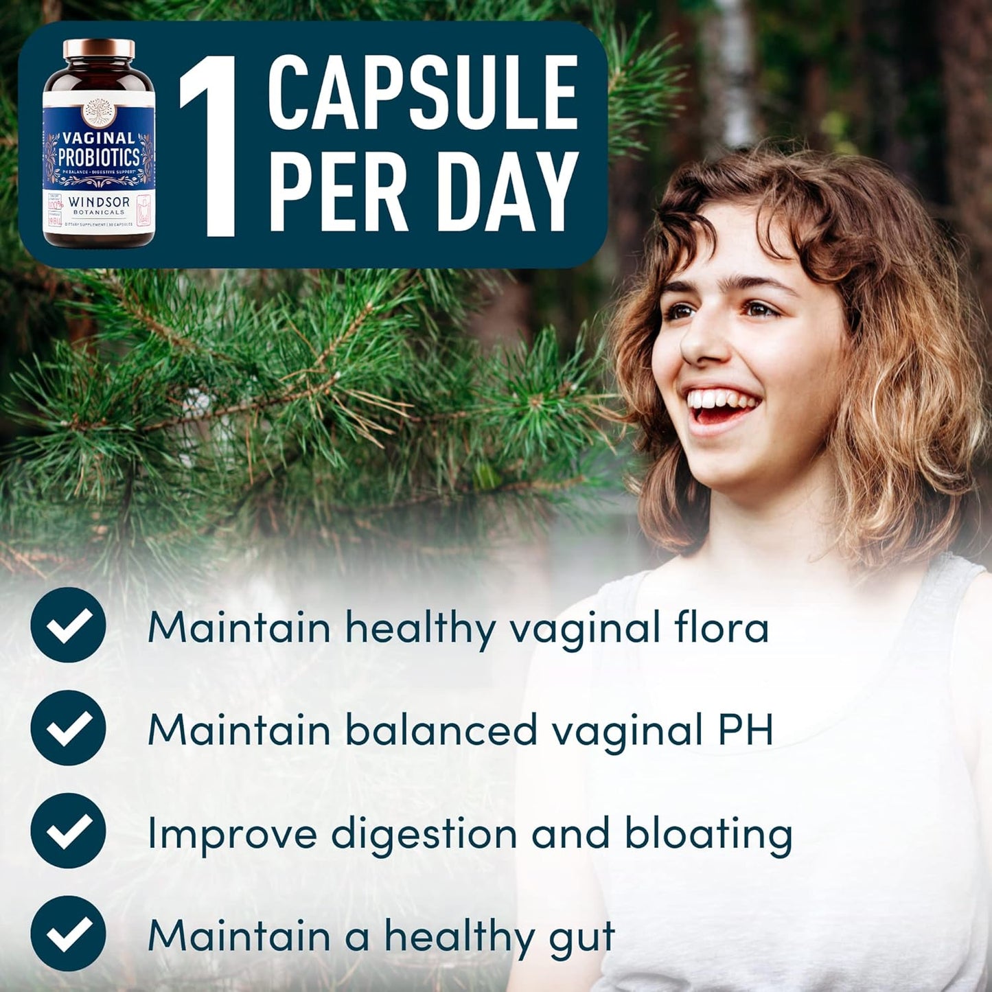 Female Health Support Bundle: Vaginal Probiotics & Liquid Iron Supplement by WINDSOR BOTANICALS