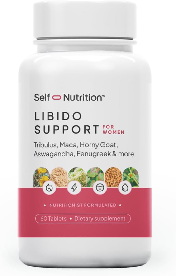 Female Libido Support Supplement with Horny Goat Weed, Maca, Tribulus - Boost Sensitivity, Desire, and Energy - 60 Capsules for Women - Made in USA