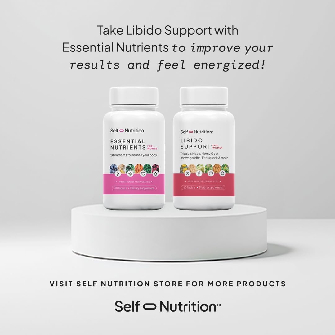 Female Libido Support Supplement with Horny Goat Weed, Maca, Tribulus - Boost Sensitivity, Desire, and Energy - 60 Capsules for Women - Made in USA