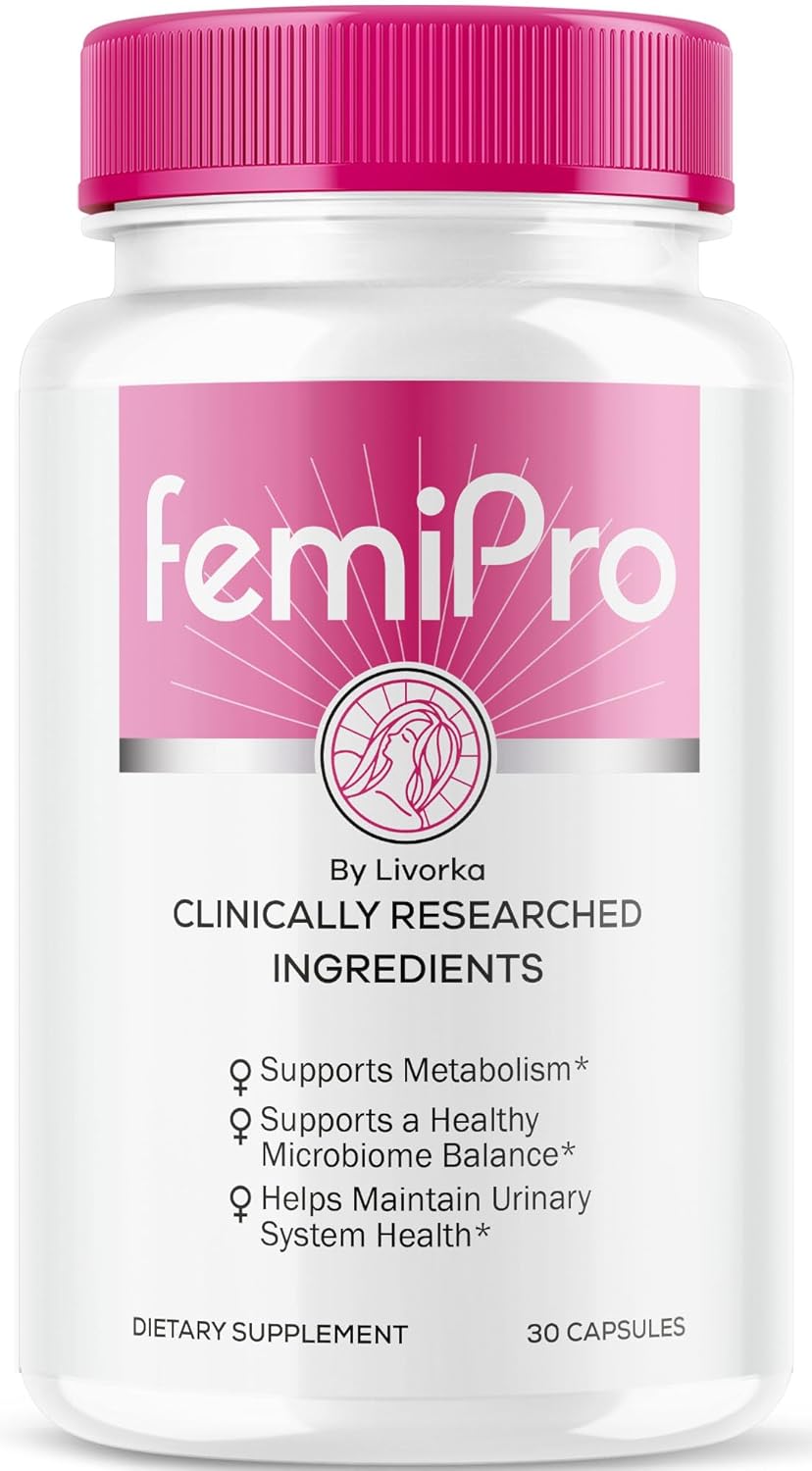 FemiPro Bladder Support Supplement - Probiotic Capsules for Women's Bladder Health, 30 Day Supply