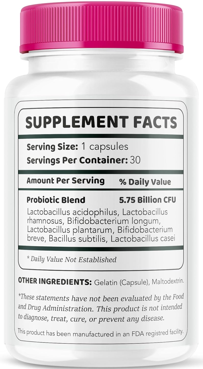 FemiPro Bladder Support Supplement - Probiotic Capsules for Women's Bladder Health, 30 Day Supply