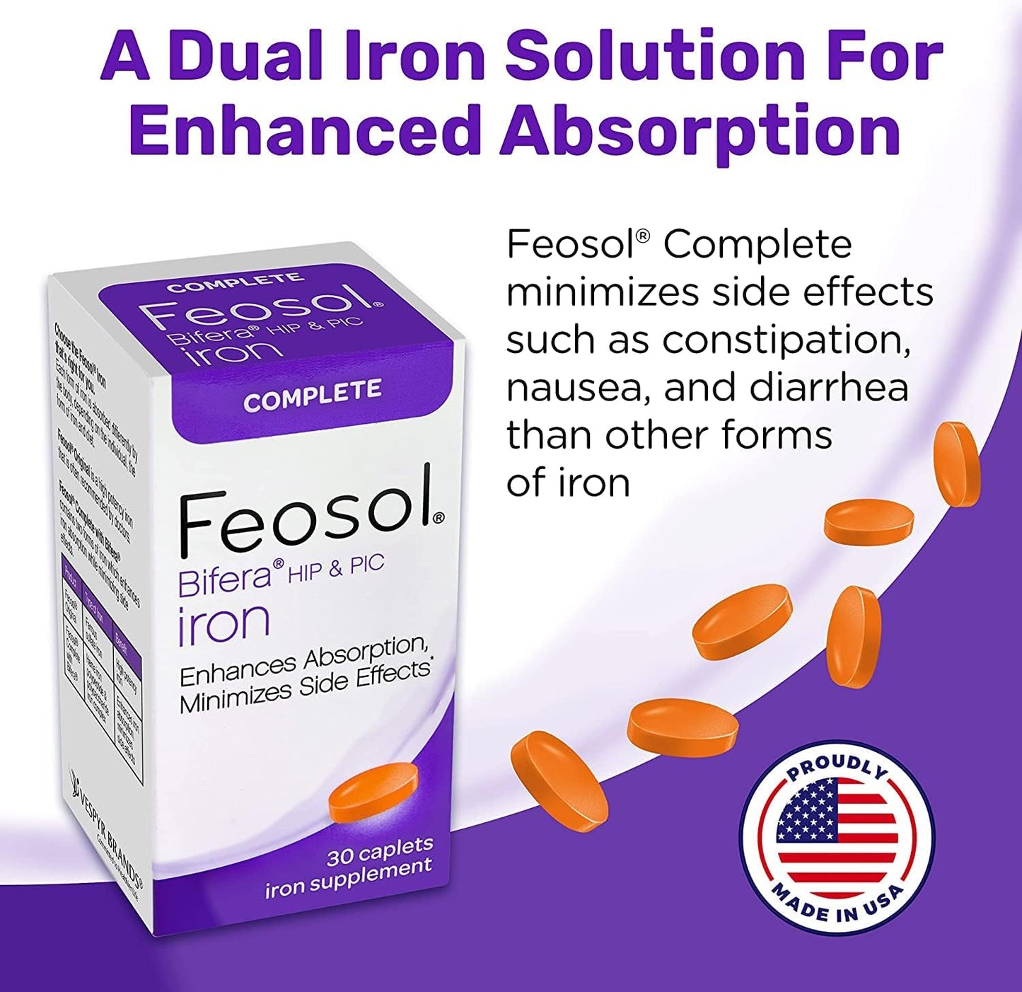 Feosol Bifera Iron Caplets Complete - 150 Caplets in Total