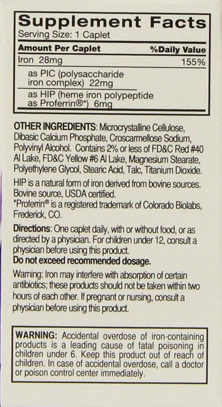 Feosol Complete with Bifera, 60 Tablets (2 Pack) - Iron Supplement for Overall Health and Energy Boost