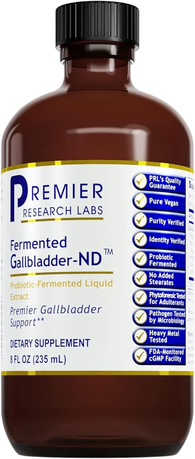 Fermented Gallbladder-ND Probiotics - Supports Gallbladder Health - Vegan Formula with Artichoke, Beetroot & Milk Thistle Extracts - 8 fl oz