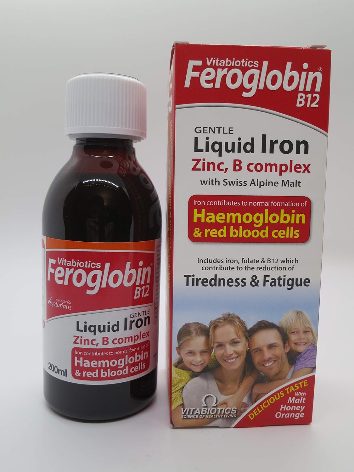 Feroglobin Vitabiotics Liquid Supplement with B12 and Iron - 200Ml