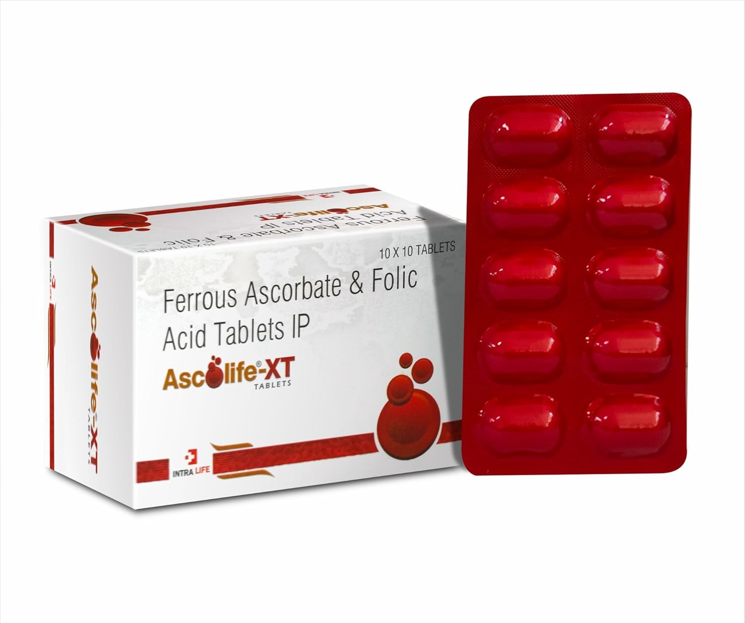 Ferrous Ascorbate 100mg + Folic Acid 1.5mg Capsules for Anaemia, Menorrhagia, Pregnancy, Lactation, Weakness
