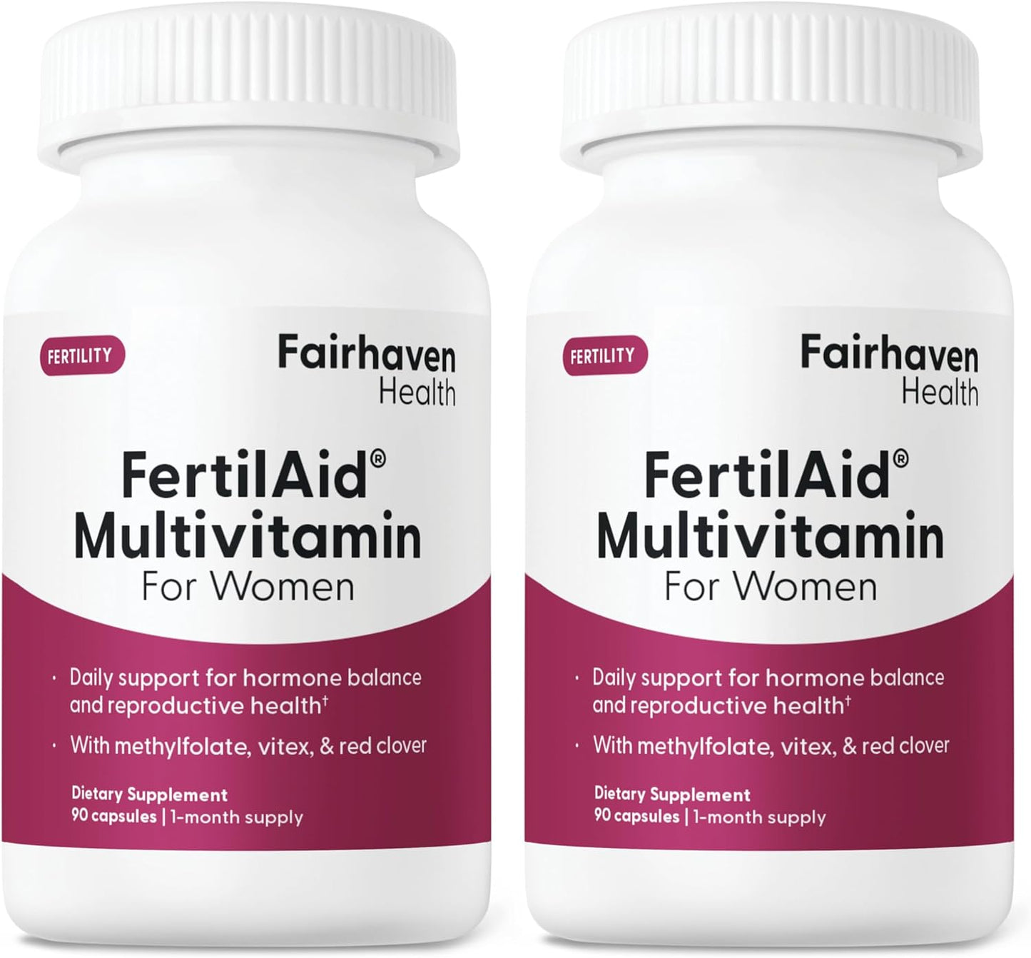 FertilAid for Women: Natural Fertility Supplement with Vitex & Prenatal Multivitamin