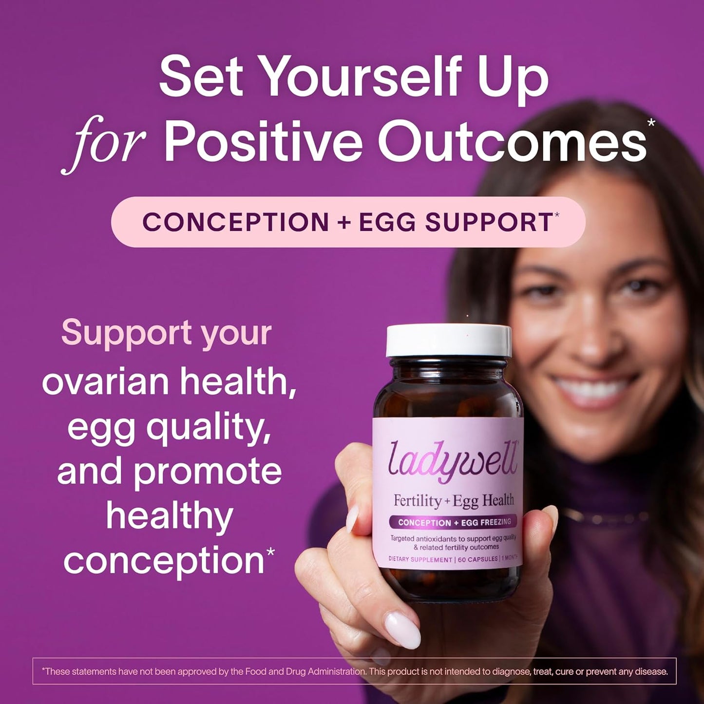Fertility Booster for Women | Ovarian Health & Egg Quality Support | CoQ10, Folate + Key Ingredients | Science-Backed Women’s Supplement