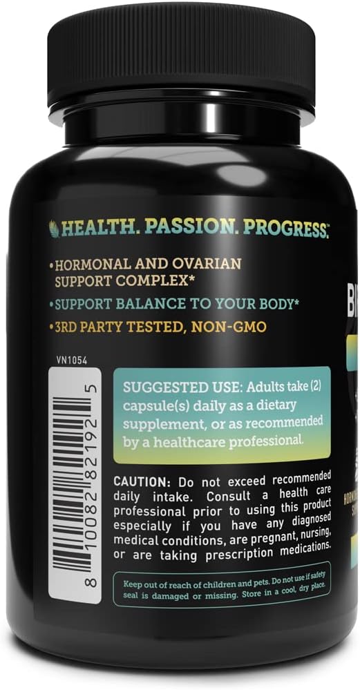 Fertility & Hormone Balance Support Supplement | Véla Vela Cleanse Capsules with Inositol, Vitex Berry, Vitamin B, and Zinc | 60 Count | Non-GMO & Third Party Tested