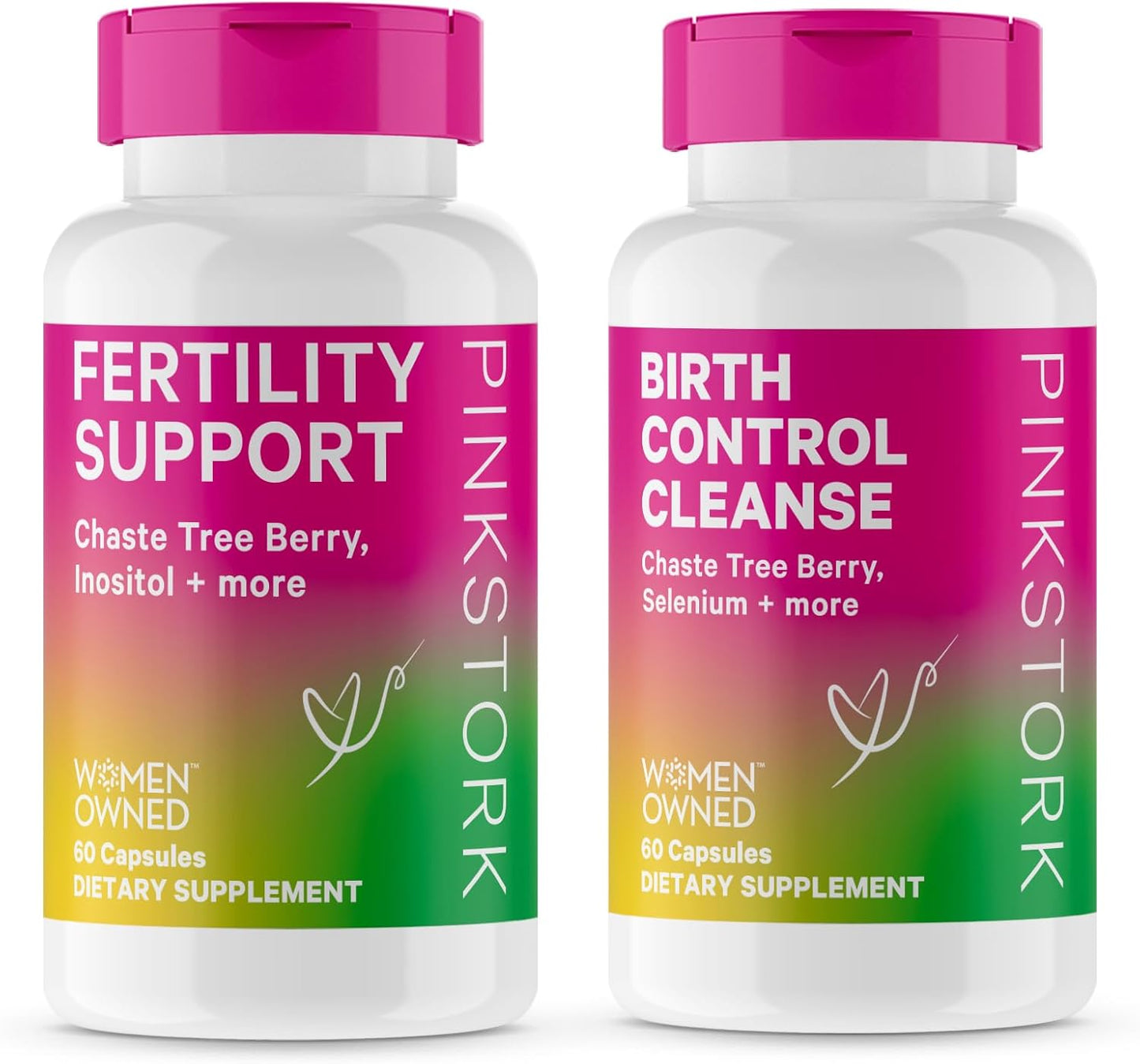 Fertility Supplement & Birth Control Cleanse for Women - Hormone Balance with Vitex, Inositol, Folate, Ashwagandha - 2 Pack