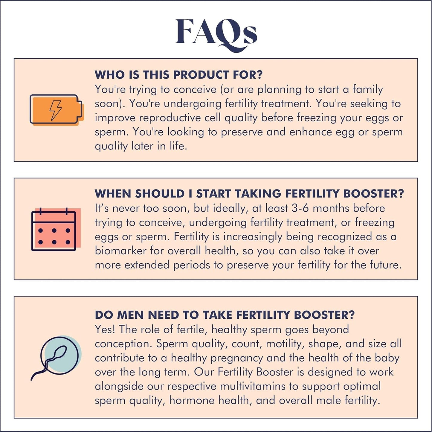 Fertility Support Supplement for Men & Women | Improve Egg Quality, Sperm Motility & Strength | Dietitian-Formulated with Ashwagandha, CoQ10 & NAC | 30 Servings