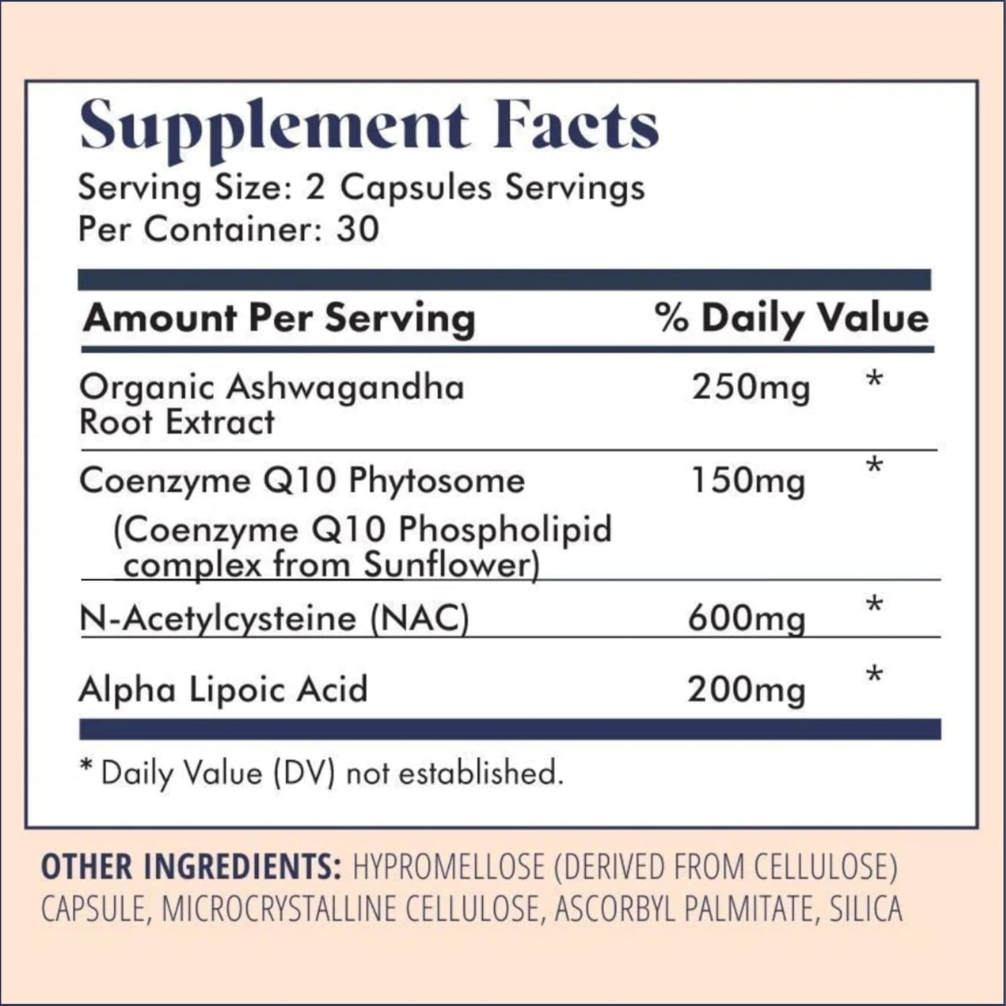 Fertility Support Supplement for Men & Women | Improve Egg Quality, Sperm Motility & Strength | Dietitian-Formulated with Ashwagandha, CoQ10 & NAC | 30 Servings