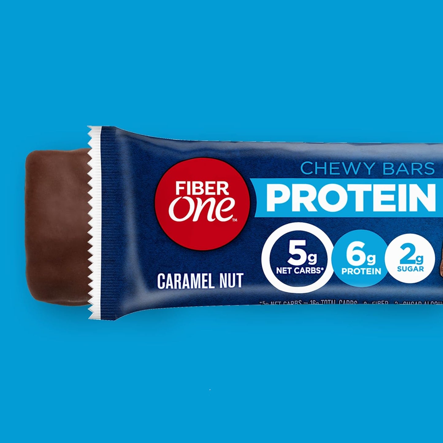 Fiber One Caramel Nut Chewy Protein Bars - Pack of 10 Protein Snacks