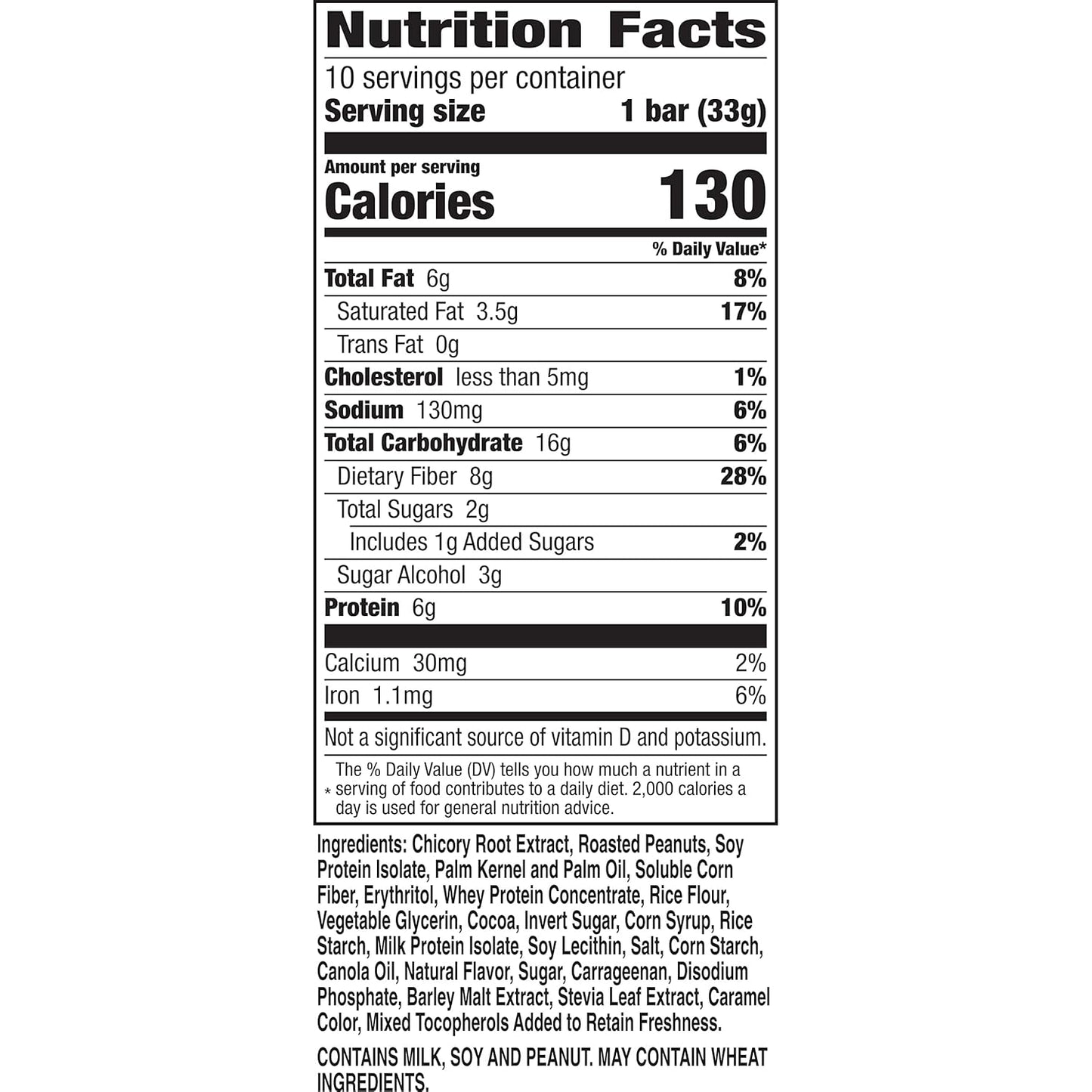 Fiber One Caramel Nut Chewy Protein Bars - Pack of 10 Protein Snacks