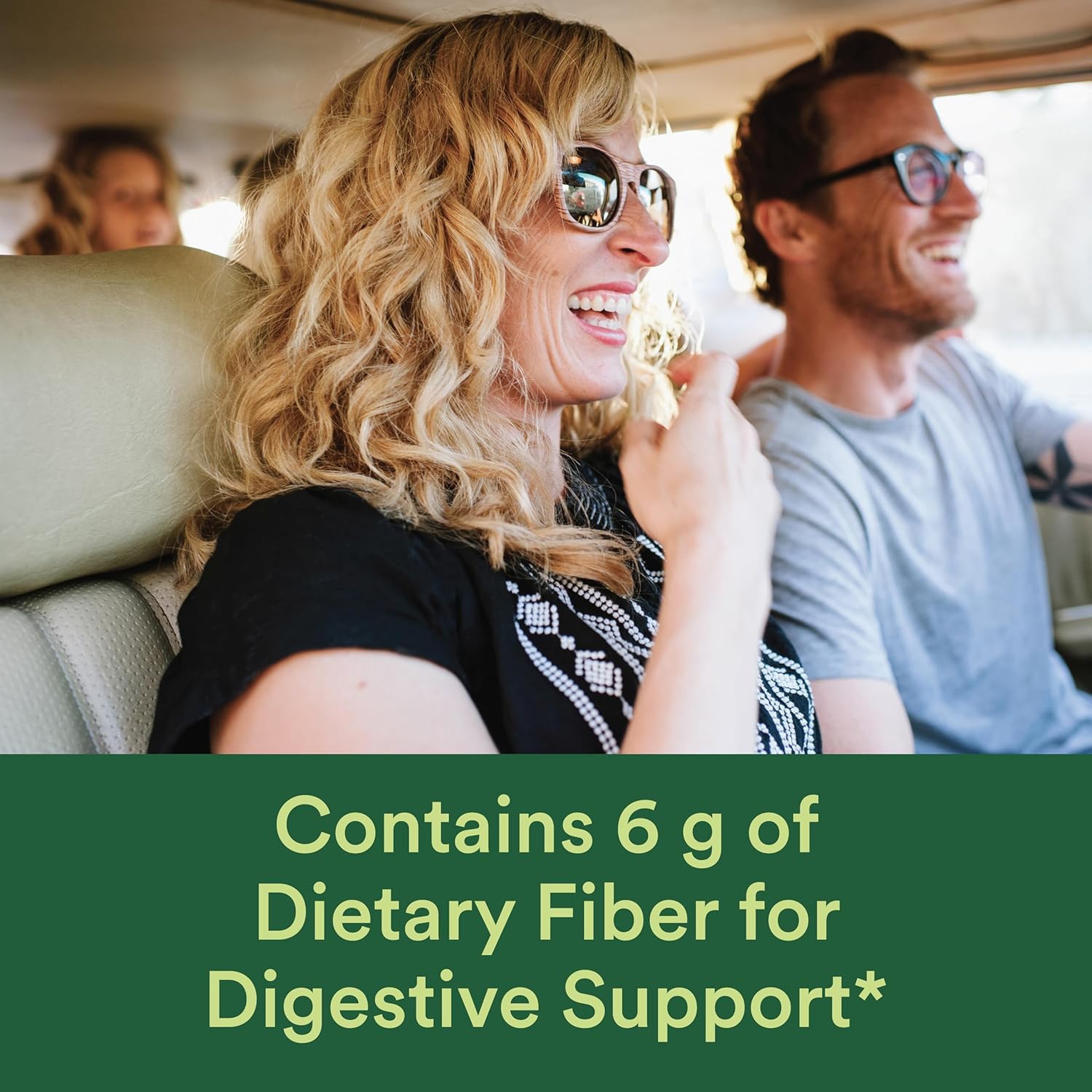 Fiber Supplement & Multivitamin Gummies for Men & Women with Vitamin D3, C, B12, B6, A, K, Zinc, Omega 3 Fish Oil, Biotin - 180 Count