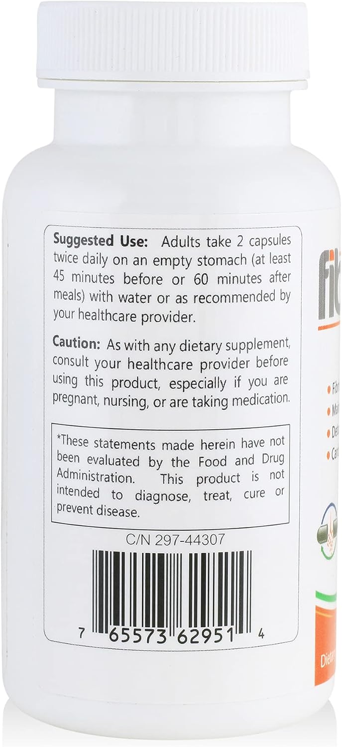 Fibrenza Enzyme Complex with Fibrinolytic & Proteolytic Enzymes - Cardiovascular Support - Vegetarian - 60 Capsules