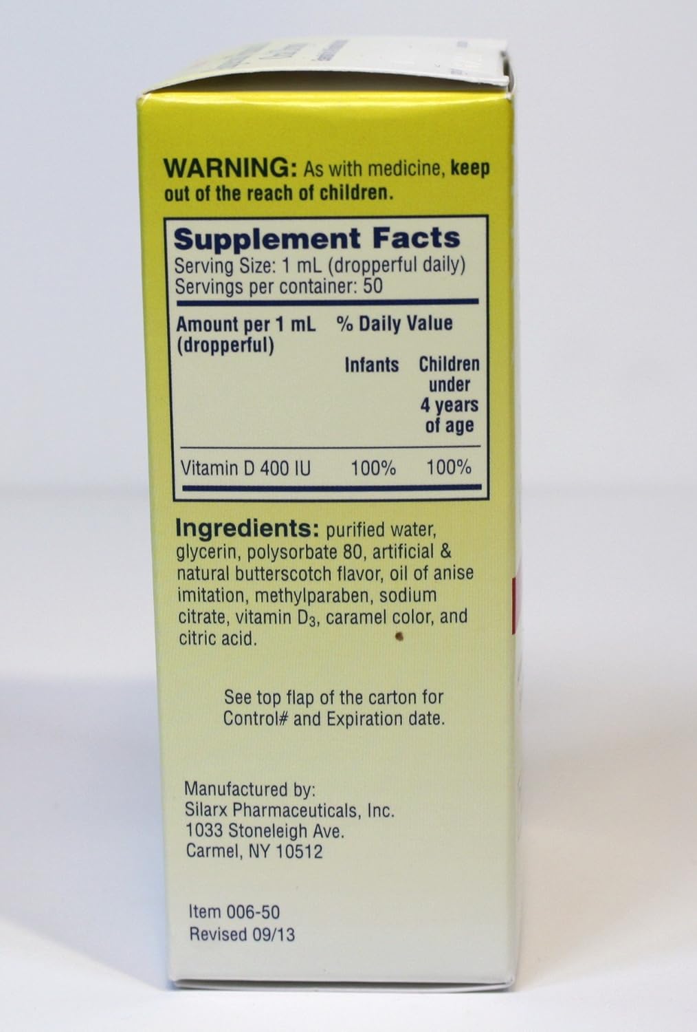 FILLBOSS Infant Vitamin D Drops 400IU/ml 2-Pack - 100ml Total