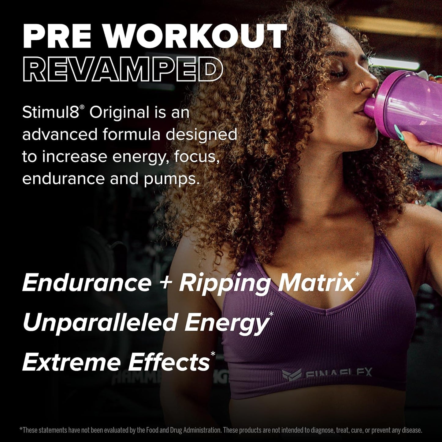 FINAFLEX STIMUL8 Original Pre-Workout Awesome Apple Flavor for Energy, Strength & Endurance - 35 Servings with Caffeine, Beta-Alanine, and Vitamin C - Men & Women's Fitness Supplement