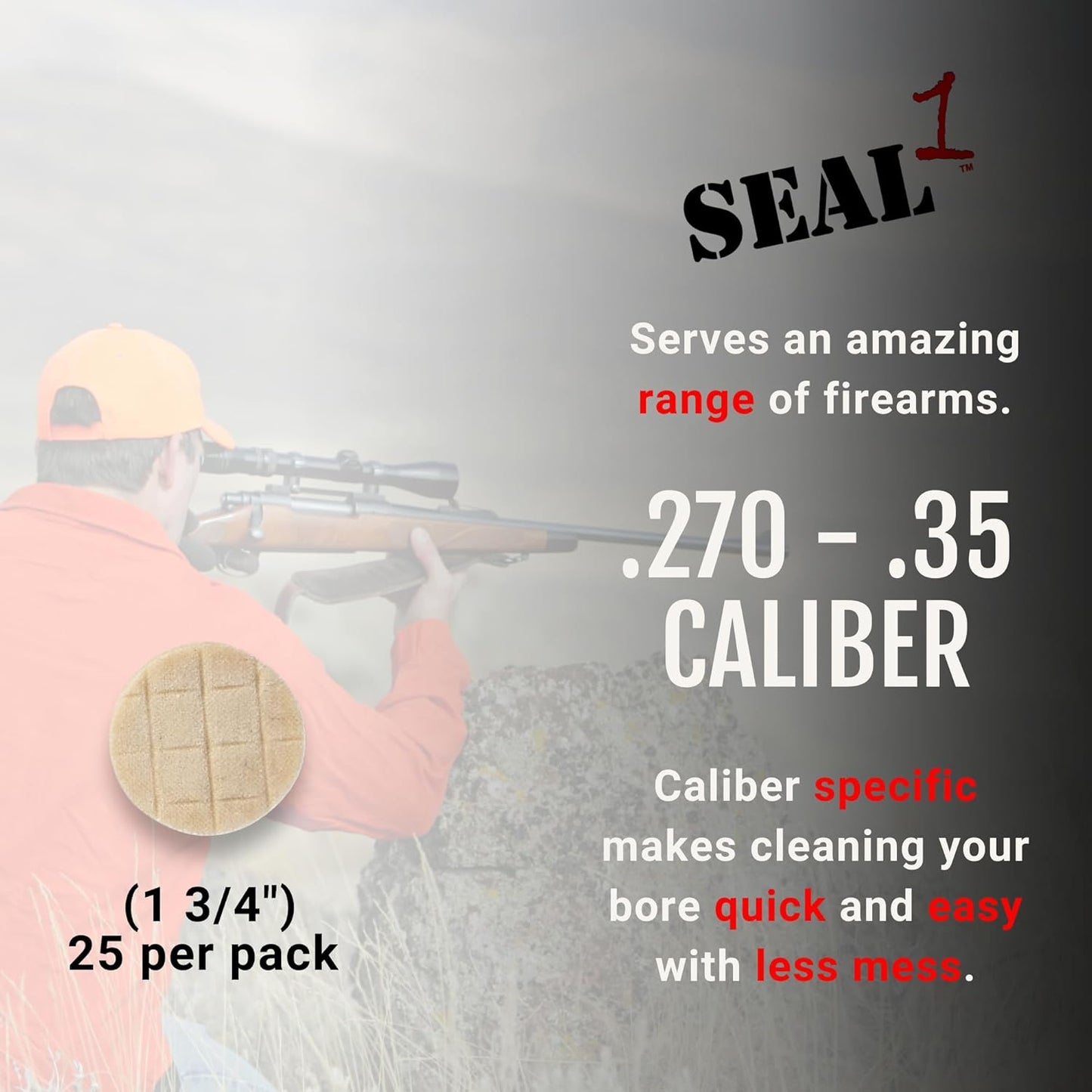 Firearm Cleaner Patches with CLP Bore | Pre-Saturated Gun Cleaner Patches | Oil for Guns | Prevent Rust & Protect | Variety of Sizes