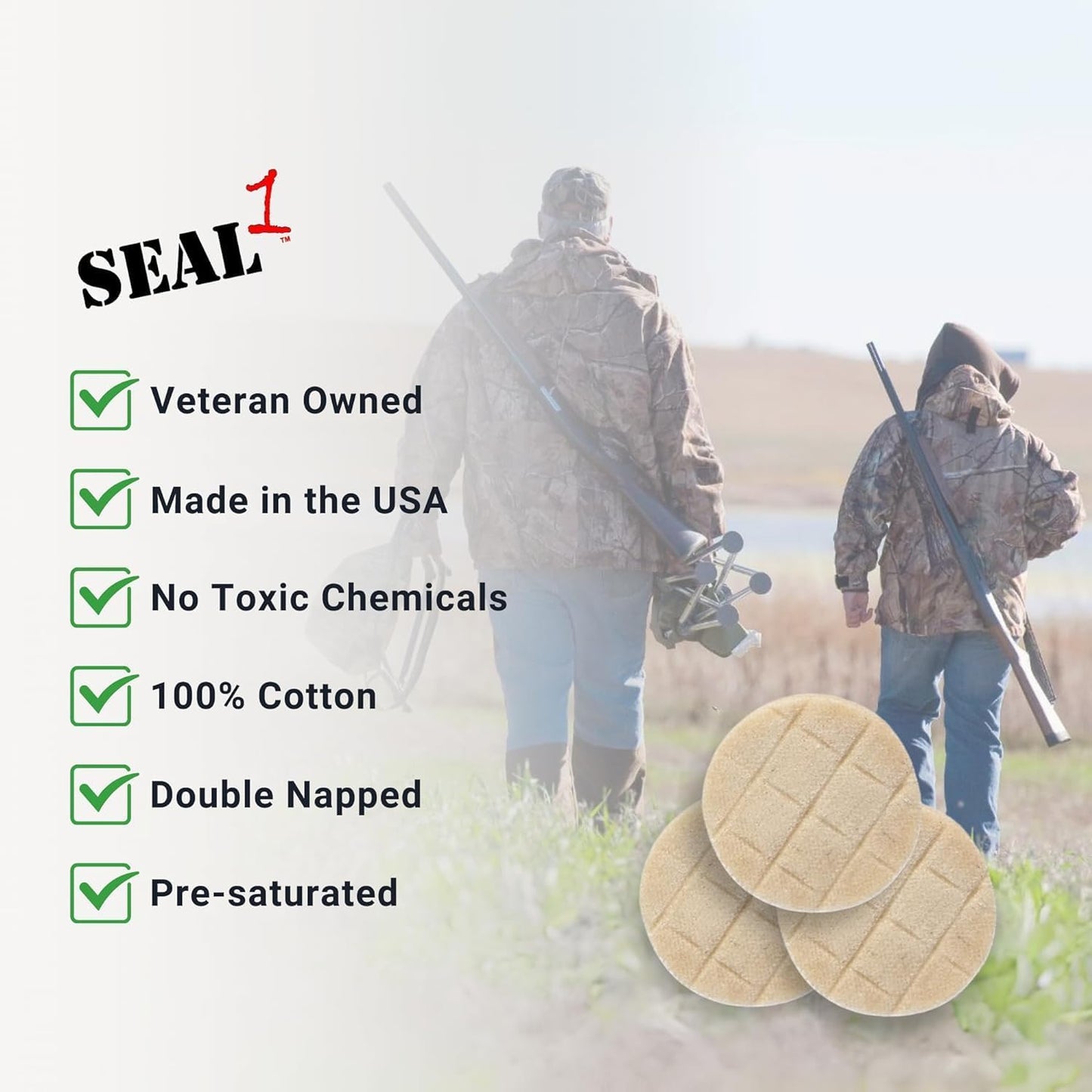 Firearm Cleaner Patches with CLP Bore | Pre-Saturated Gun Cleaner Patches | Oil for Guns | Prevent Rust & Protect | Variety of Sizes