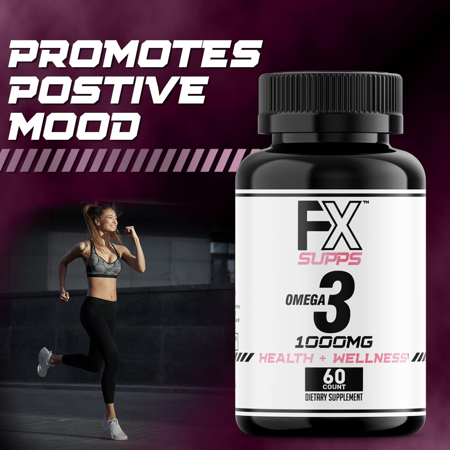 Fish Oil Supplement 1000mg Softgels (3 Pack, 60 Count) for Men and Women | Omega-3 with EPA, DHA, Essential Fatty Acids | Joint, Brain, Heart Health Vitamins