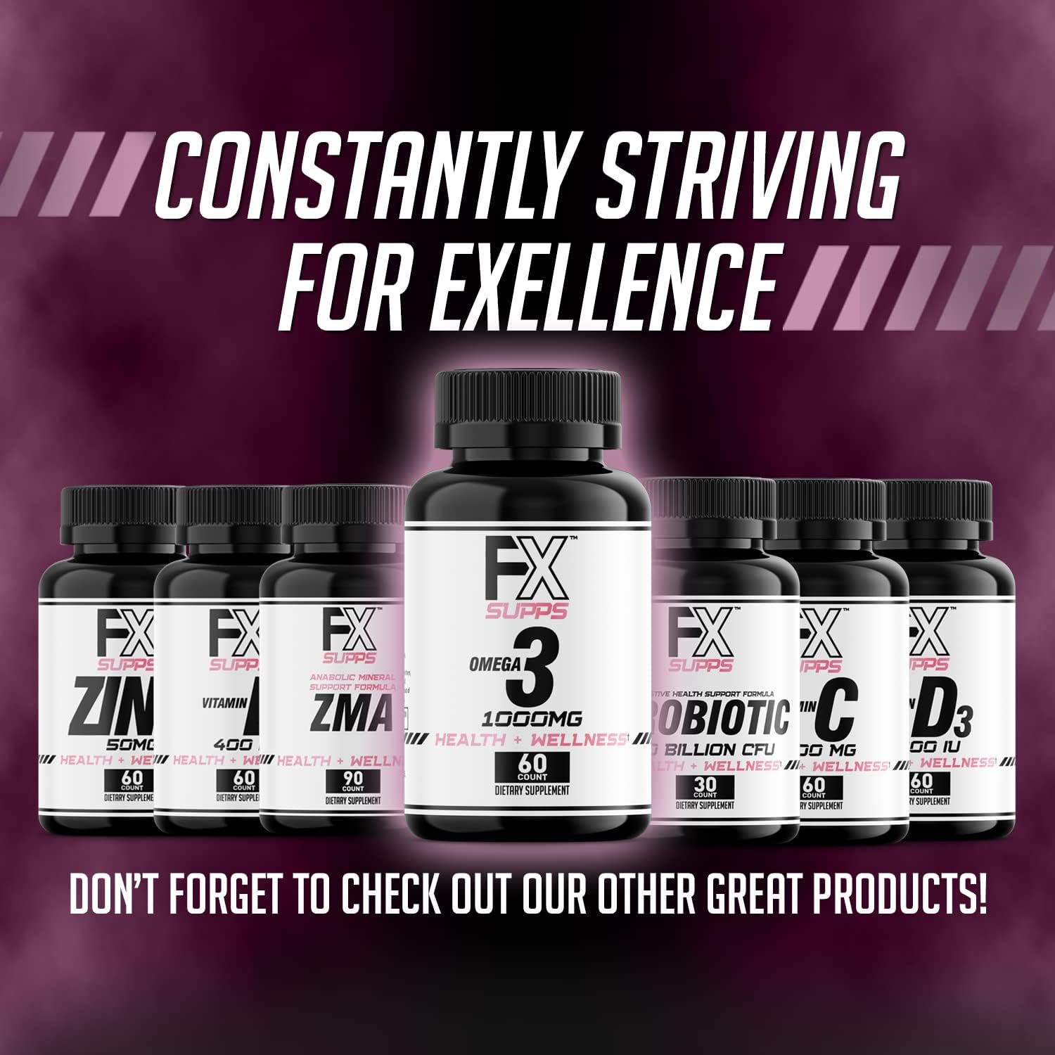 Fish Oil Supplement 1000mg Softgels (3 Pack, 60 Count) for Men and Women | Omega-3 with EPA, DHA, Essential Fatty Acids | Joint, Brain, Heart Health Vitamins