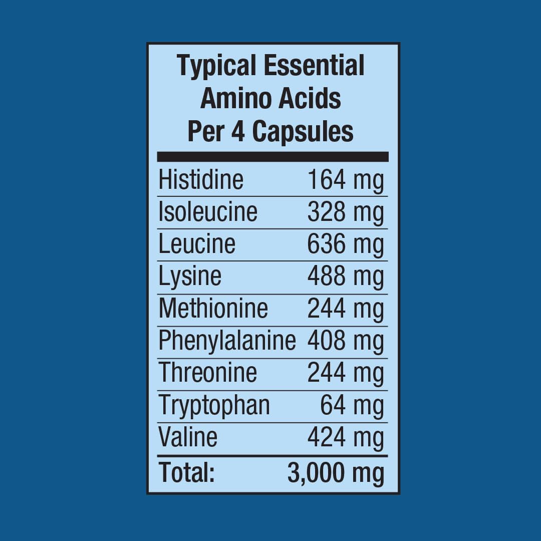 Fitness Labs Non-GMO AminoFit Complex | BCAA and EAA Amino Acids | 180 Capsules by Piping Rock
