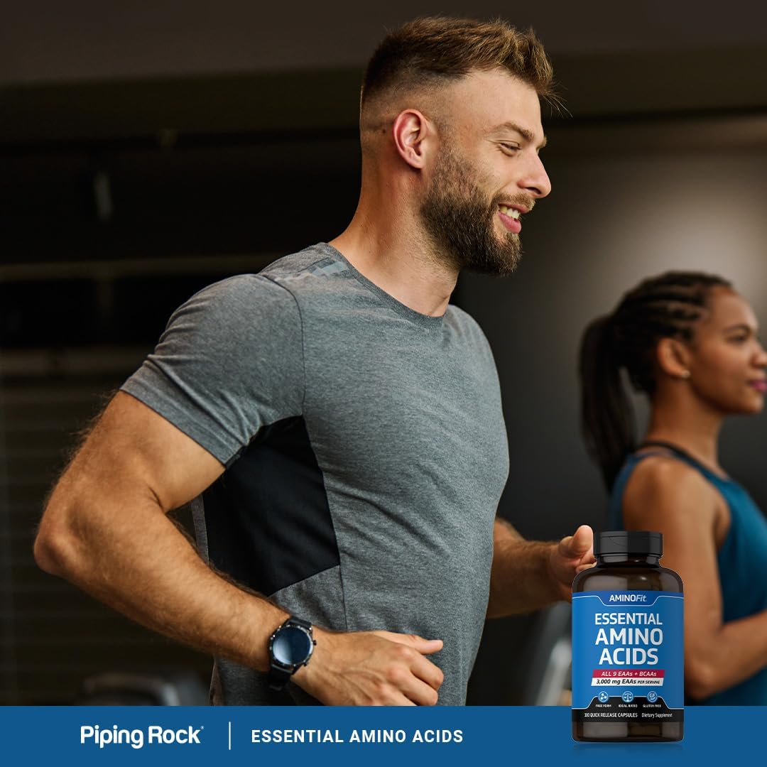 Fitness Labs Non-GMO AminoFit Complex | BCAA and EAA Amino Acids | 180 Capsules by Piping Rock