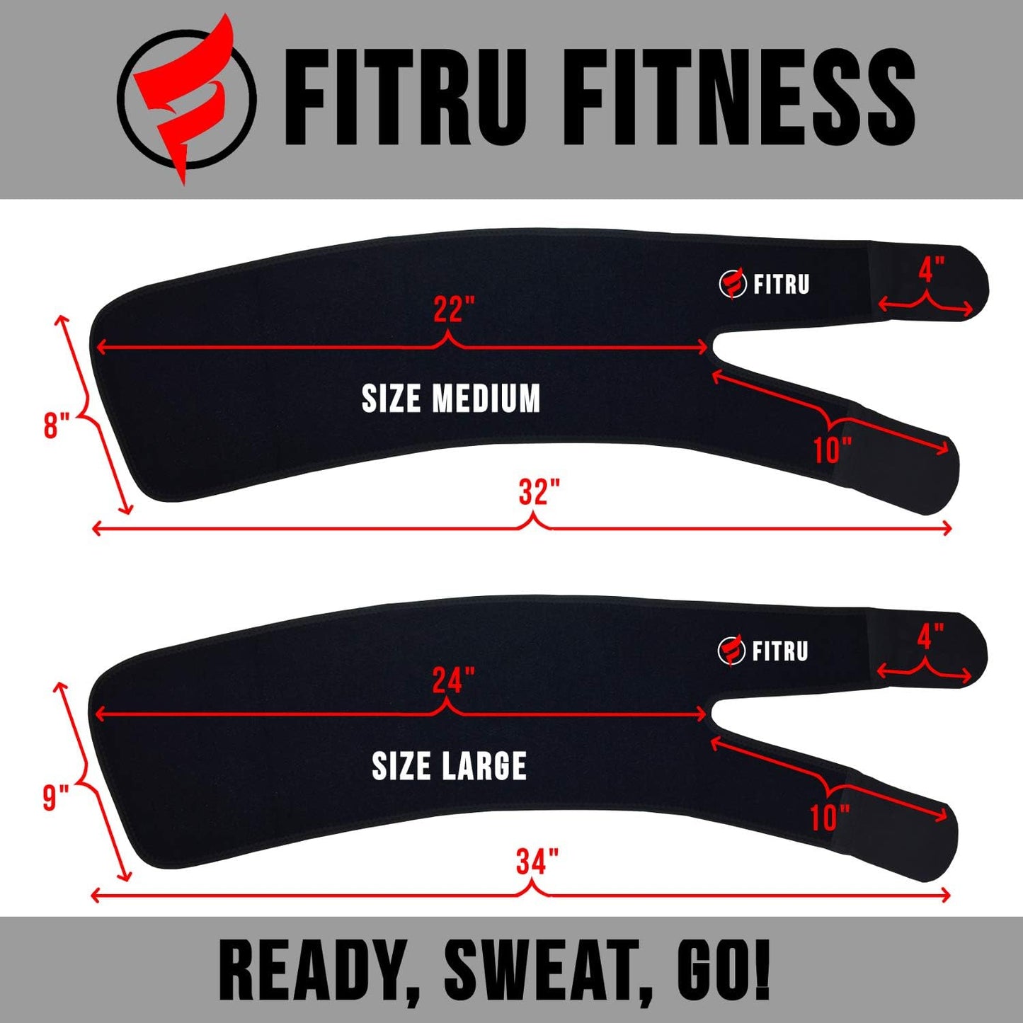 Fitru Premium Thigh Trimmers: Unisex Body Wrap Sauna Waist Trainer for Legs - Slimming and Toning Support