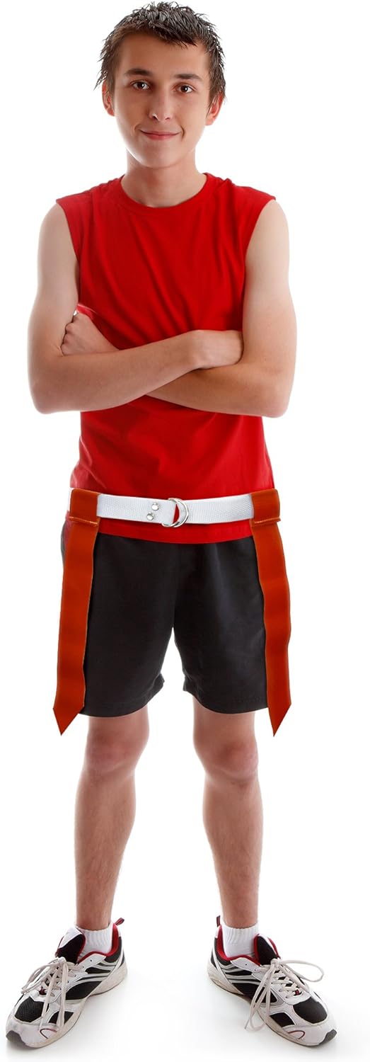 Flag Football Team Set with 6 Belts, 12 Flags, and Accessories by Crown Sporting Goods
