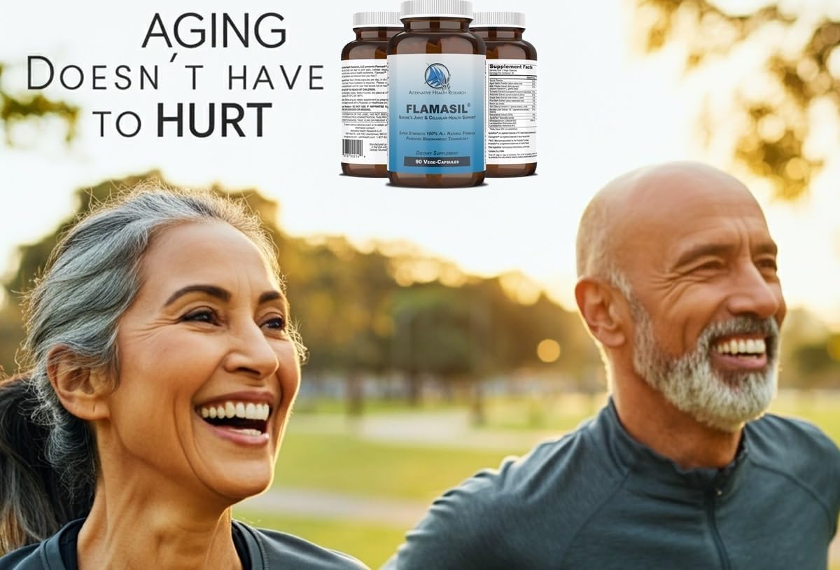 Flamasil™ (2 Pack) - Natural Pain Relief and Joint Support with Bio-Enhanced Turmeric, Boswellia, Resveratrol, and Antioxidants