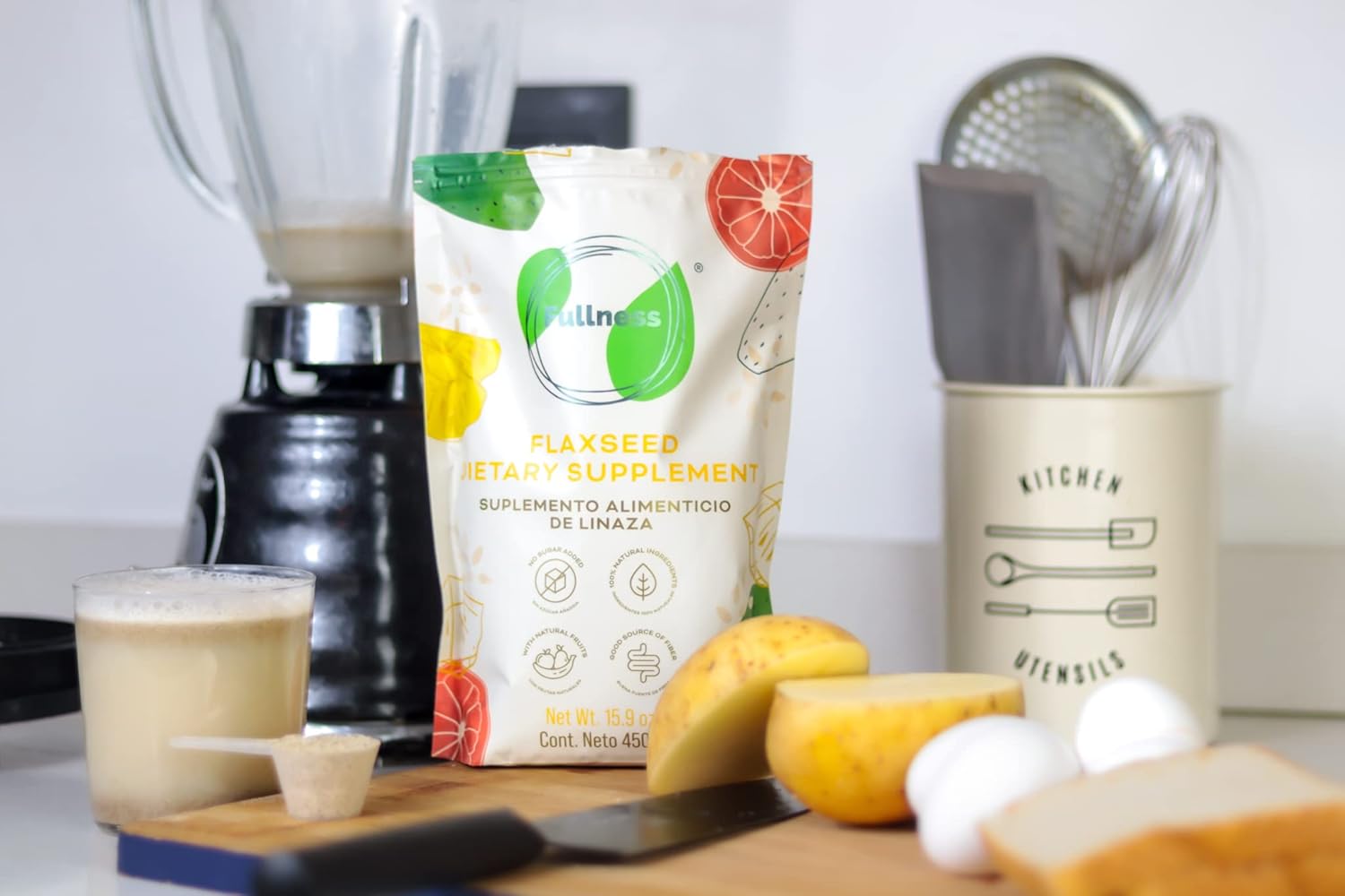 Flaxseed Supplement for a Healthy Diet - Natural Source of Omega-3s and Fiber