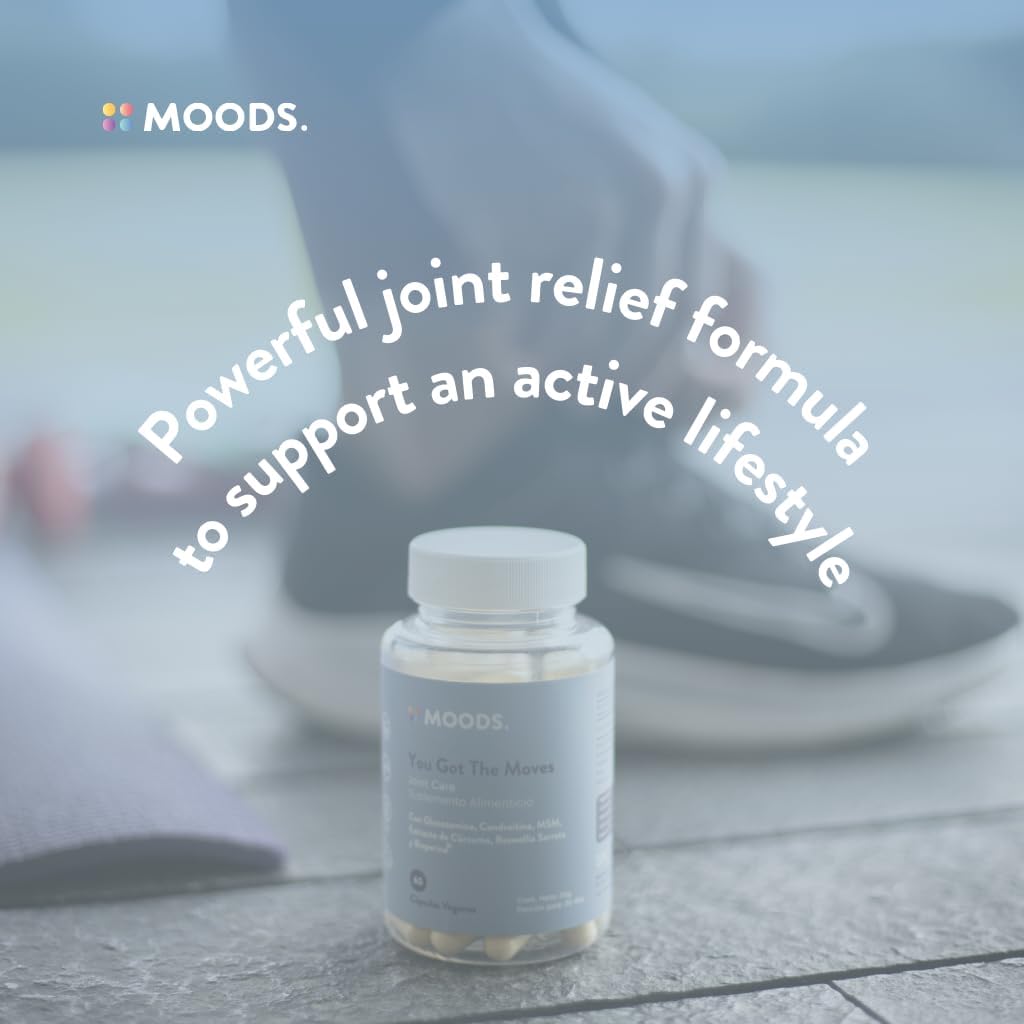 Flexibility & Joint Support Supplement with Glucosamine, Chondroitin & Turmeric - 60 Vegan Capsules