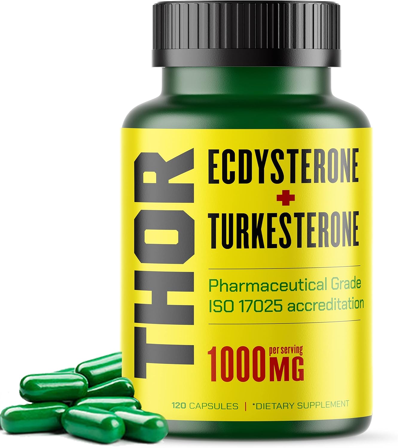 Flight Armour Turkesterone and Ecdysterone Anabolic Supplement - 2 Month Supply with ISO 17025 Certification - 1000mg - High Purity Formula