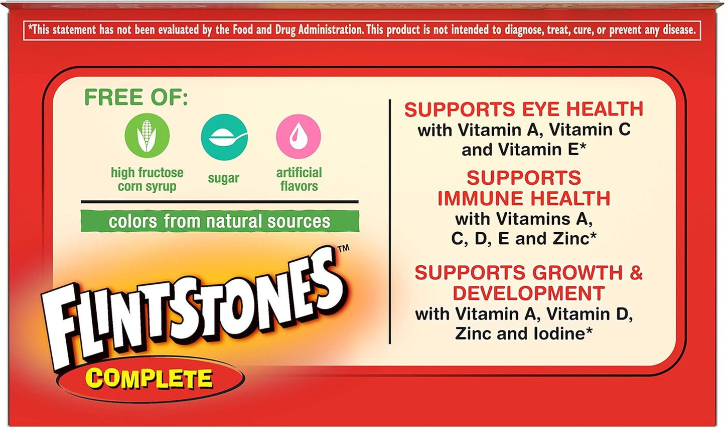 Flintstones Chewable Complete Vitamins Tablets 60 ea (Pack of 5) - Multi-Pack Offer