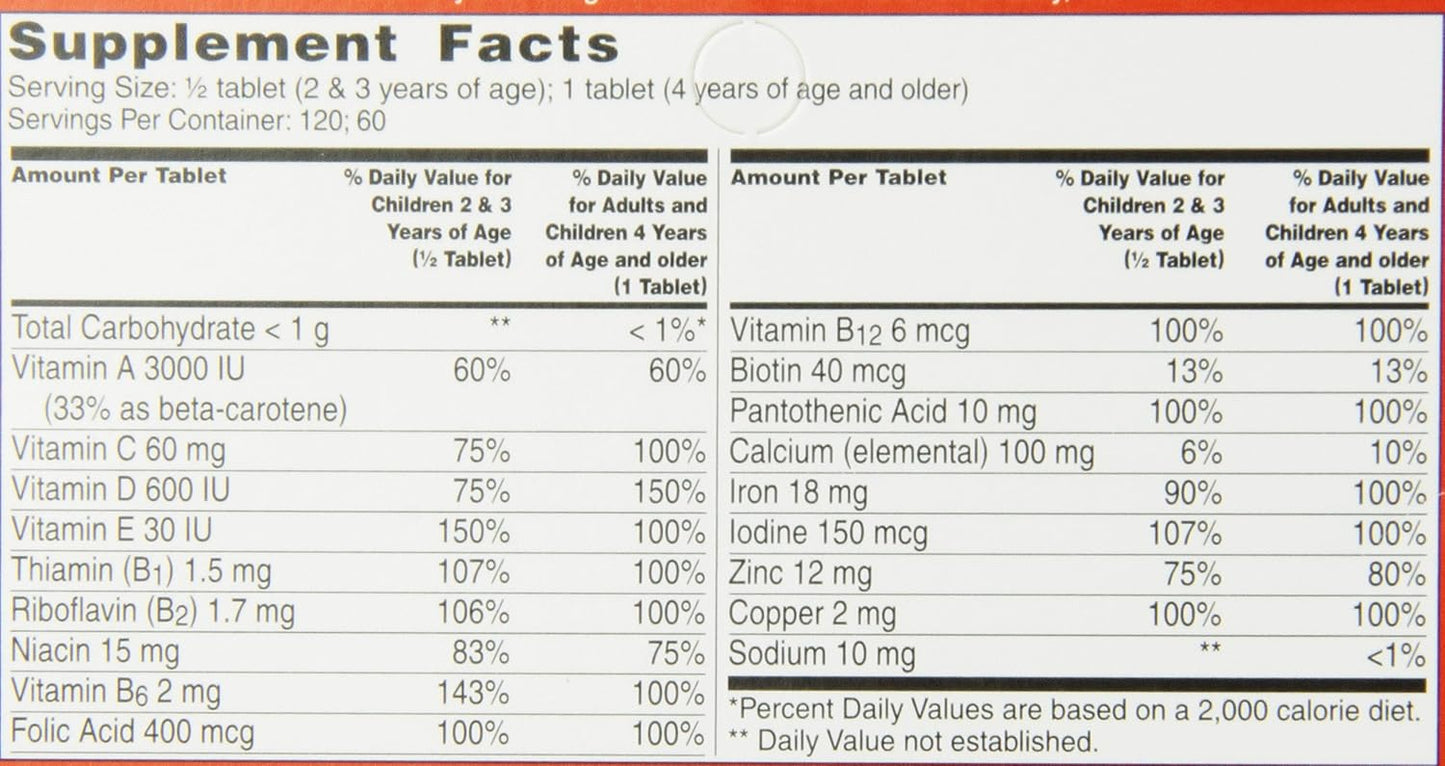 Flintstones Children's Complete Chewable Multivitamin, 60 Count - Essential Daily Nutrition for Kids